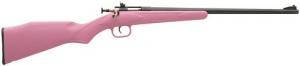 Crickett Bolt .22 LR 16.12" Pink Synthetic Stock Blued - KSA220
