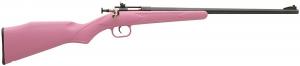 Crickett Bolt .22 LR 16.12" Pink Synthetic Stock Blued - KSA220 Crickett Bolt .22 LR 16.12" Pink Synthetic Stock Blued - KSA220