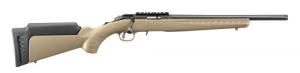 Ruger RFL RF .22 WMR 10R Flat Dark Earth Threaded Barrel, 15 Rounds - 08370