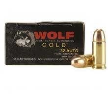 Wolf .32 ACP 71 Grain Full Metal Jacket - G32FMJ1 Wolf .32 ACP 71 Grain Full Metal Jacket - G32FMJ1
