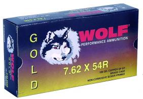 Wolf 7.62X54 Russian 180 Grain Jacketed Soft Point - G54RSP1 Wolf 7.62X54 Russian 180 Grain Jacketed Soft Point - G54RSP1