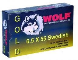 Wolf 6.5X55 Swedish 139 Grain Jacketed Soft Point - G65SSP1