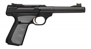 Browning Buck Mark Camper 22 LR 10+1 5.90" Matte Black Threaded Bull Barrel, Matte Black Aluminum Frame, Gray UFX Grip - 051617490