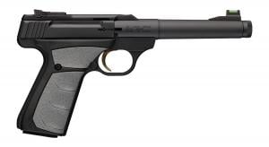 Browning Buck Mark Camper 22 LR 10+1 5.90" Matte Black Threaded Bull Barrel, Matte Black Aluminum Frame, Gray UFX Grip - 051617490 Browning Buck Mark Camper 22 LR 10+1 5.90" Matte Black Threaded Bull Barrel, Matte Black Aluminum Frame, Gray UFX Grip - 051617490