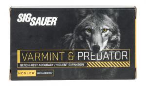 SIG AMMO 22-250 REM 55GR VARMINT & PREDATOR 20RD - C22250VP5520