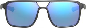 LEU BRIDGER MATTE BLACK BLUE MIRROR - 186748