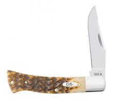 CASE AXE HANDLE PEACH SEED JIG AMBER BONE - 10799