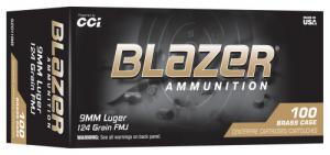 CCI BLAZER BRASS 9MM 124GR 100/10 - 52011BB