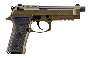 Beretta USA M9A4 Overlanding Full Size Frame 9mm Luger 18+1 5.10" Black Threaded Barrel, Nomad Bronze Cerakote S - JS92M9A4GBRZ18