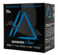 Apex Waterfowl S3 Steel Shotgun Ammo 12 ga. 3 in. 1-1/4oz #BB  25 Round - S312-BB