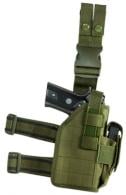 NCStar Drop Leg Universal Holster Green Semi-Auto Pistols PVC Fabr