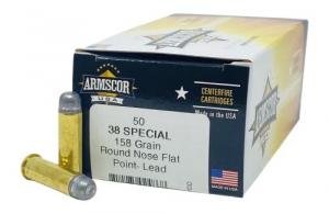 ARMS 38SPL 158GR RNFP LEAD 50/20 - FAC385N