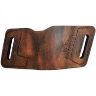 PSP Belt Slide Holster Pistol Medium/Large Brown Le PSP Belt Slide Holster Pistol Medium/Large Brown Le