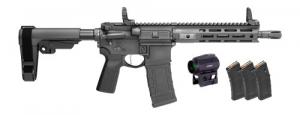 Springfield Armory Saint Victor Gear Pac .300 Black 9.5" Pistol, SBA3, Black, Flip Ups, 4-30RD - STV995300BV2SBA3PAC Springfield Armory Saint Victor Gear Pac .300 Black 9.5" Pistol, SBA3, Black, Flip Ups, 4-30RD - STV995300BV2SBA3PAC