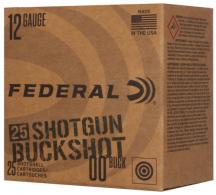 FED BUCKSHOT 12GA 2.75 9P #00 25/10 - F12BK2500
