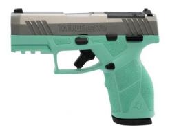 Taurus GX2 TORO 9mm Semi Auto Pistol 3.38" Cyan Frame/Stainless 13+1 - 1-GX2P939C Taurus GX2 TORO 9mm Semi Auto Pistol 3.38" Cyan Frame/Stainless 13+1 - 1-GX2P939C