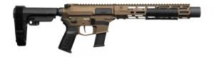 CMMG Inc. Zeroed Banshee MkG .45 ACP 13+1 6.50" Black Nitride Threaded Barrel, Midnight Bronze Cerakote Aluminum Receiver w - 45AEA70-MB
