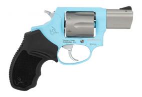 Taurus 856 Ultra-Lite Small .38 Spc +P 6 Round 2" Matte Stainless Barrel & Cylinder, Blue Raspberry Cerakote Alum - 2-85629ULC24
