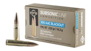 PPU 300AAC BO SUBSONIC 220GR FMJBT 20/50 - PPS300