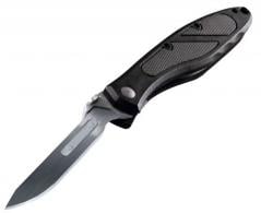 Havalon Piranta Z 2.75" Replaceable Plain Stainless Steel Polymer Black Handle Folding