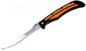 Havalon Baracuta Edge 5" Replaceable Plain Stainless Steel Black Polymer/Orange Rubber Inserts Handle Fixed Folding