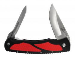 Havalon Titan Jim Shockey Signature Multiple Replaceable Plain AUS 8 Steel Polymer Black/Red Handle Folding