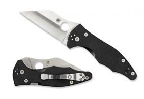 Spyderco C85GP2 Yojimbo 2 3.20" Folding Wharncliffe Plain Satin CPM S30V SS Blade/ Black Textured G10 Handle Includes Pocket Cli - 260