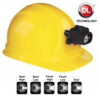 Nightstick Dual Light Headlamp with Hard Hat Clip 100/60/90/50/180 Lumens AAA (3) Black - NSP4608BC