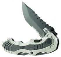 S&W Knives M&P MAGIC Serrated Folder 3.4 4034 SS Blk Clip Point