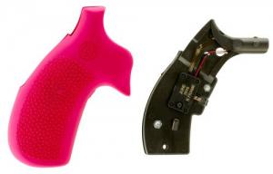 Hogue 19087 Laser Enhanced Grip Laser Grip S&W K/L Frame Round Butt Pink Rubber - 131