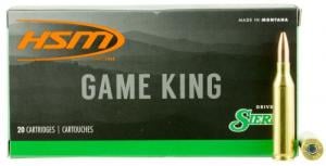 HSM GameKing 243 Win Ammunition 20 Rounds 85 Grain Sierra HPBT 3000 fps HSM GameKing 243 Win Ammunition 20 Rounds 85 Grain Sierra HPBT 3000 fps