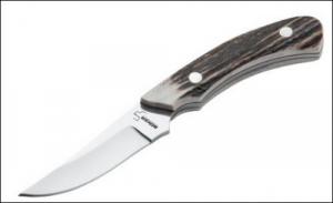 Boker Plus Field Knife 2.88" 440C Stainless Drop Point Stag - 02BO515