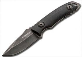 Boker Magnum Fixed 2 440 Stainless Clip Point/Drop Point G10 Black