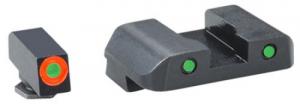 Ameriglo Spartan Operator for Glock Orange/Black Outline Green Tritium Handgun Sight - GL448