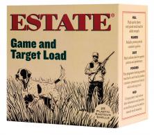 Estate GTL12T8 Game and Target Dove 12 Ga 2.75" 1-1/8 oz 8 Round 25 Bx/ 10 - 328 Estate GTL12T8 Game and Target Dove 12 Ga 2.75" 1-1/8 oz 8 Round 25 Bx/ 10 - 328