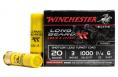 Winchester LONG BEARD XR 20 GA 3"  1-1/4oz #6 10RD BOX - STLB2036