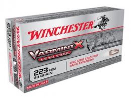 Winchester VARMINT X .223 Remington 38GR HP 20/10 - X223PLF