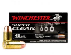 Main product image for Winchester Ammo W45LF Super Clean .45 ACP 165 GR FMJ 50 Bx/ 10 Cs