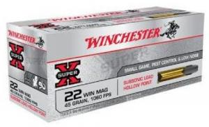 Winchester 22 Winchester MAG 45GR JHP 50/60 - X22MSUB Winchester 22 Winchester MAG 45GR JHP 50/60 - X22MSUB