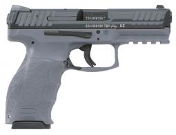 HK VP9 Gray  9mm Luger Double 4.09 15+1 Gray Interchangeable Backstrap Grip Black Slide