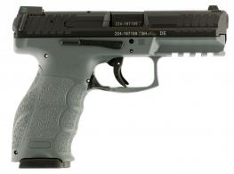Heckler & Koch H&K VP9 Gray 9mm Luger Double 4.09 15+1 Gray Interchangeable Backstrap Grip Black Slide