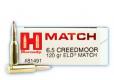 Hornady Match 6.5 CRD 120gr ELD Match 20/bx - 81491