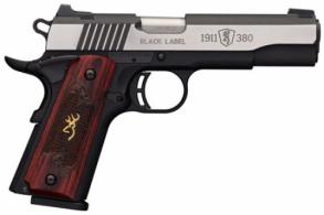Browning 1911-380 Single .380 ACP 4.25 8+1 Rosewood w/Gold Buckmark I - 051912492 Browning 1911-380 Single .380 ACP 4.25 8+1 Rosewood w/Gold Buckmark I - 051912492