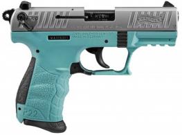 Walther Arms P22 Angel Blue/Stainless 22 Long Rifle Pistol - 5120362CA Walther Arms P22 Angel Blue/Stainless 22 Long Rifle Pistol - 5120362CA