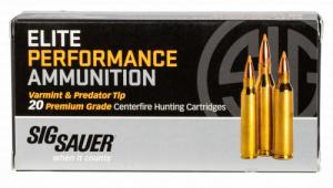 Sig Sauer E225V120 Elite Hunting Varmint & Predator 22-250 Rem 40 gr Extreme Expansion Tip 20 Per Box/ 10 Case - 51