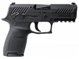 Sig Sauer P320 Compact Double Action 9mm 3.9" Night Sights, Manual Safety, 15+1 - 320C9BSSMS Sig Sauer P320 Compact Double Action 9mm 3.9" Night Sights, Manual Safety, 15+1 - 320C9BSSMS