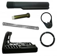 Tactical Superiority 720680K AR-15 Complete Stock Kit Black Polymer - 720680K