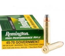 Remington Ammunition High Performance 45-70 Gov 300 gr Semi-Jacketed Hollow Point (SJHP) 20 Bx/ 10 Cs - 21463 Remington Ammunition High Performance 45-70 Gov 300 gr Semi-Jacketed Hollow Point (SJHP) 20 Bx/ 10 Cs - 21463