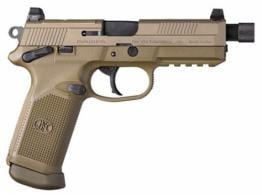 FN FNX Single/Double Action .45 ACP 5.3 10+1 Flat Dark Earth Interchangeable Backstrap Grip - 66982