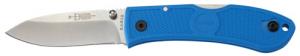 Ka-Bar 4062BL Dozier Hunter 3" Folding Drop Point Plain AUS-8A SS Blade/Blue Zytel Handle - 425 Ka-Bar 4062BL Dozier Hunter 3" Folding Drop Point Plain AUS-8A SS Blade/Blue Zytel Handle - 425